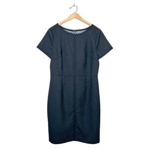 Talbots Womens Classic Navy Blue Polka Dot‎ Business Casual Career Mini Dress 10